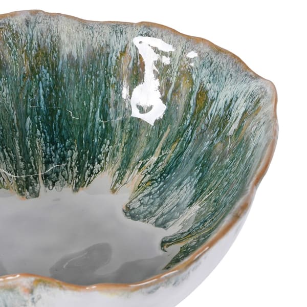 Green Ombre Bowl on Stand