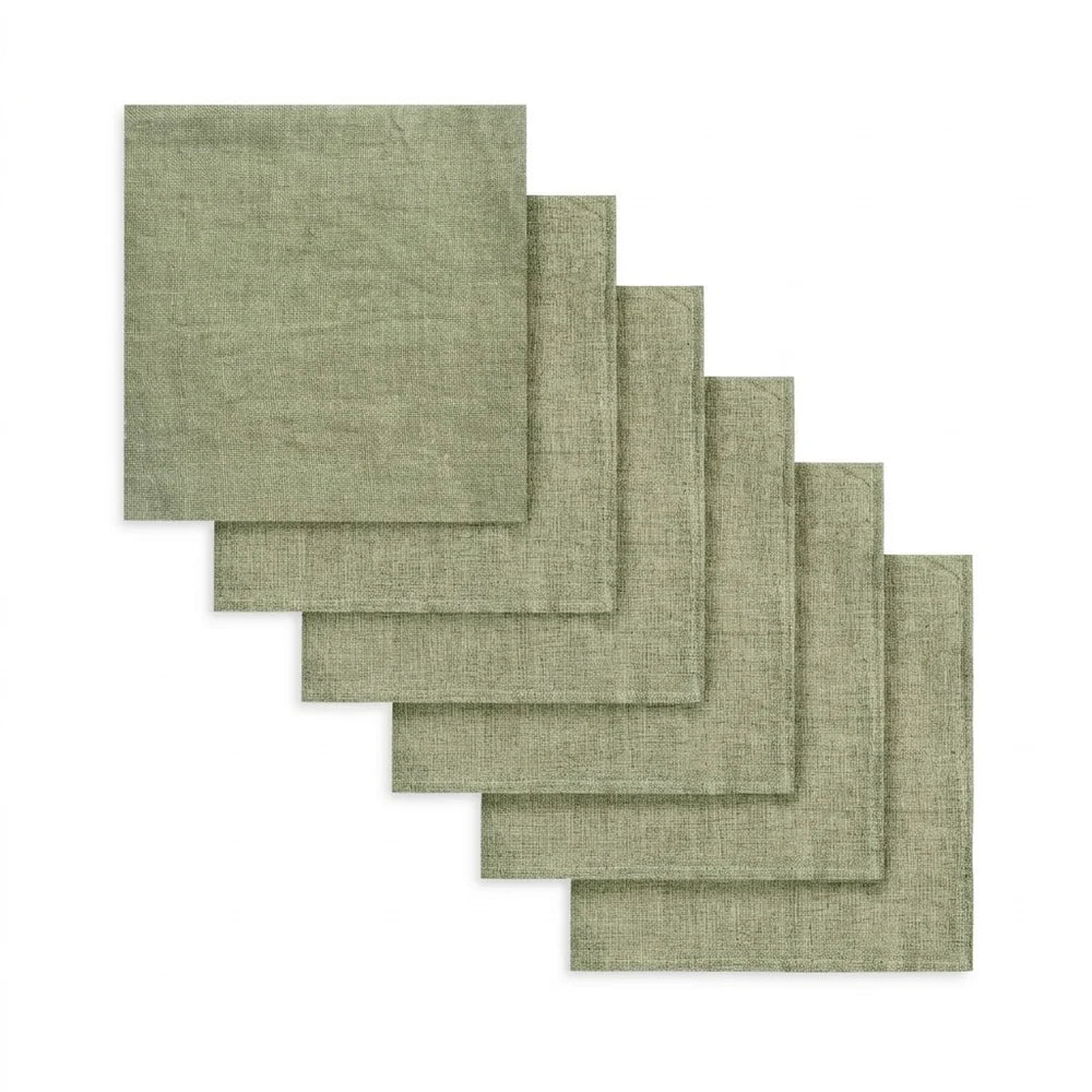 Green Linen Napkins