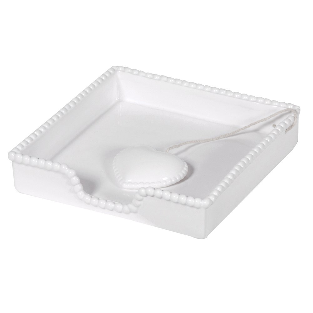 Beaded Napkin Tray with Heart…