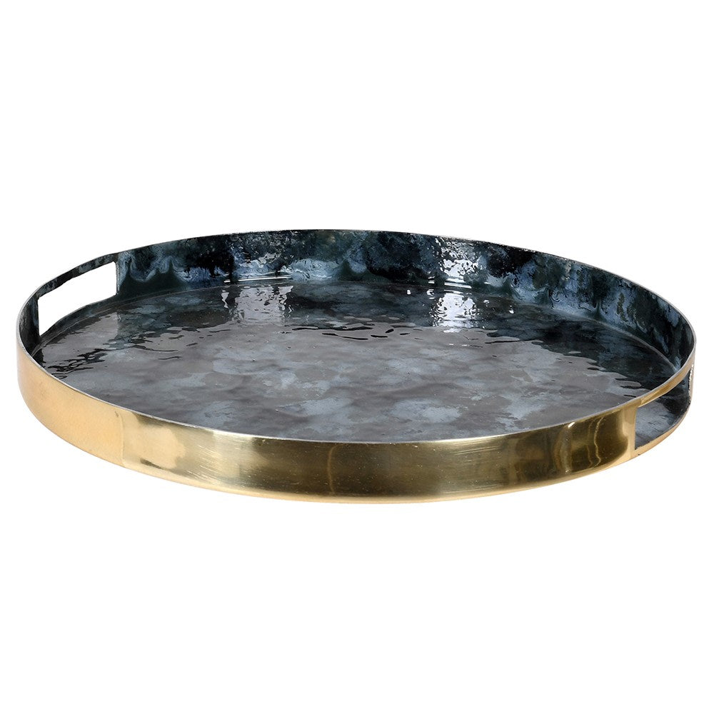 Blue Enamel Tray