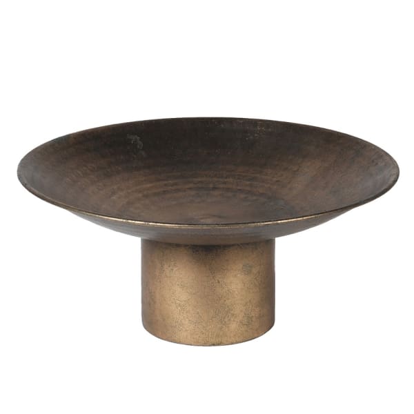 Antique brass metal bowl