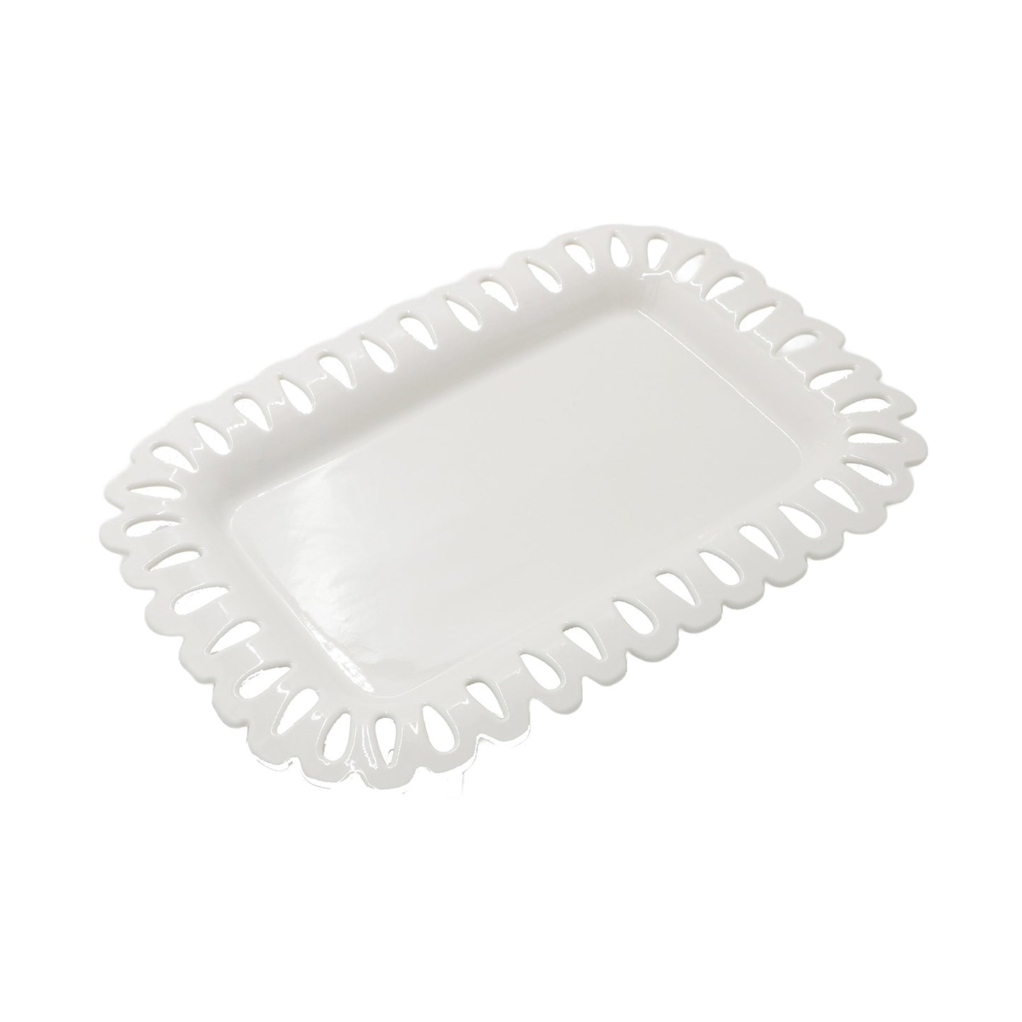 Carved White Tray
