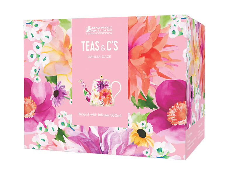 Pink Dahlia Teapot
