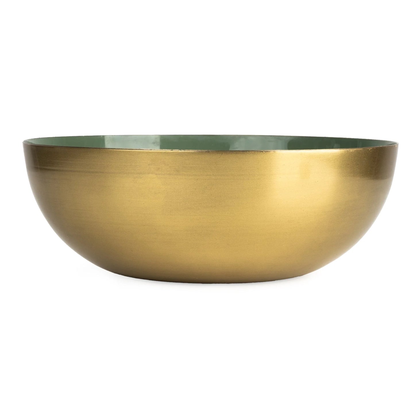 Olive Green Enamel Bowl