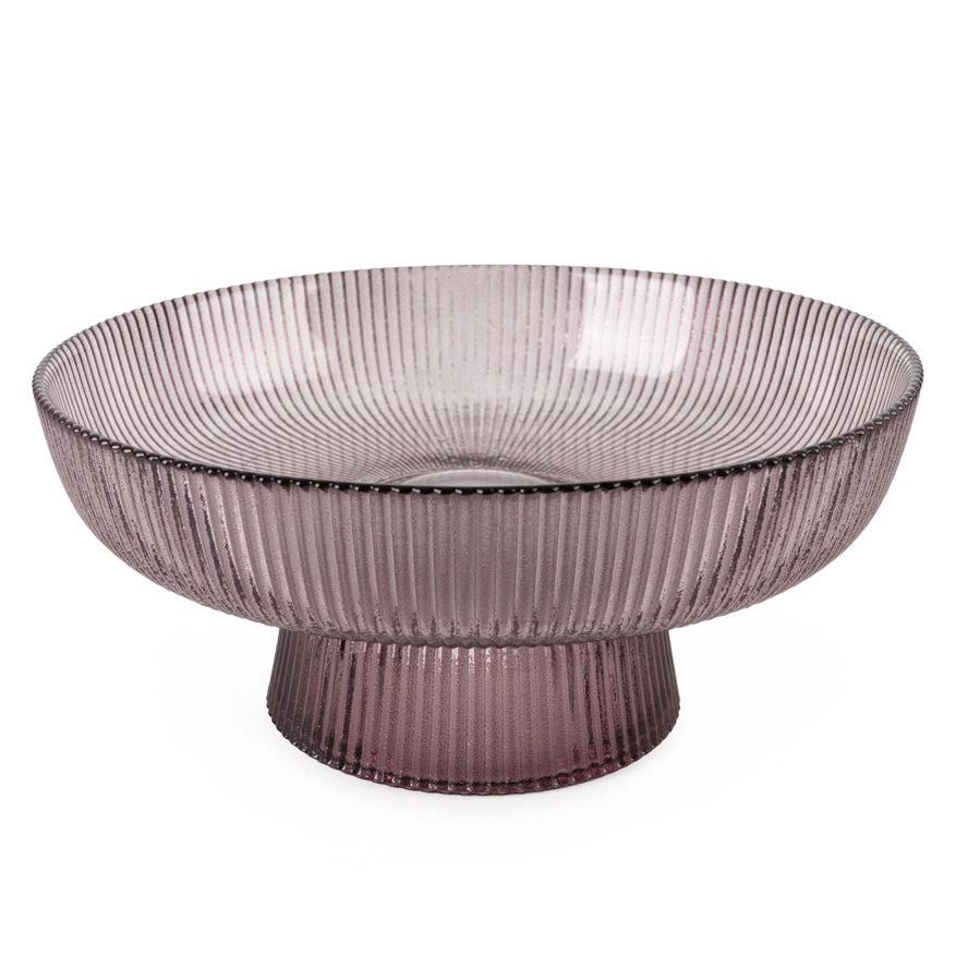 Ribbed Pedestal Bowl