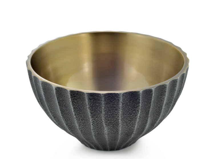 Black and Gold Bowl Medium
