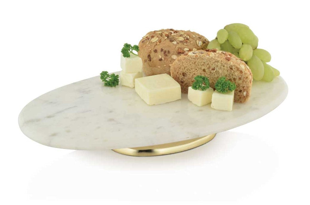Marble and Gold Cake Stand