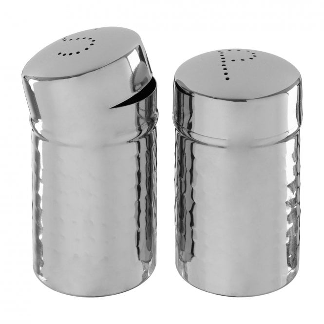 Hammered Silver Salt and Pepper