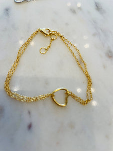 Chain Bracelet with Heart