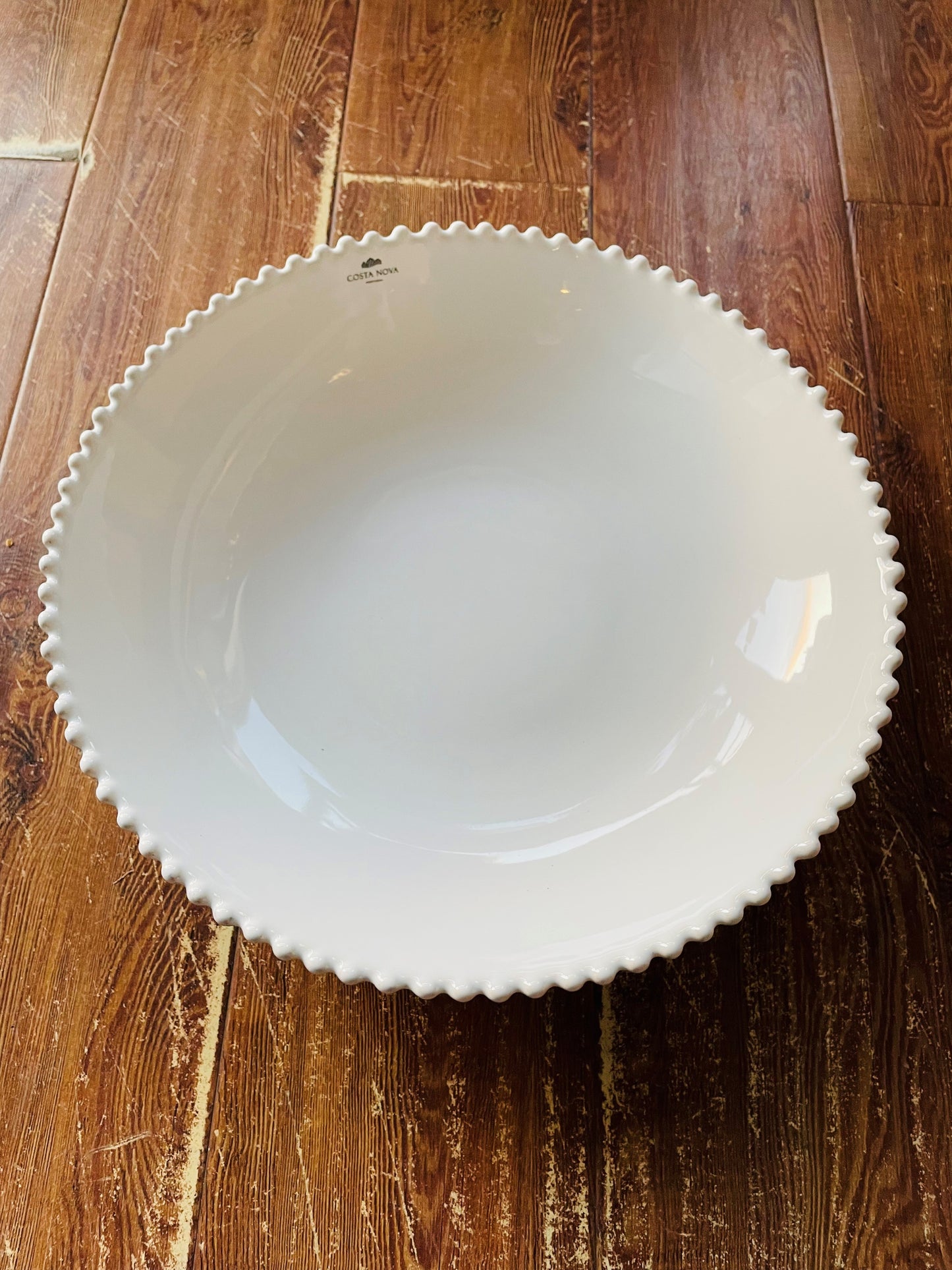 Pearl White Serving Bowl