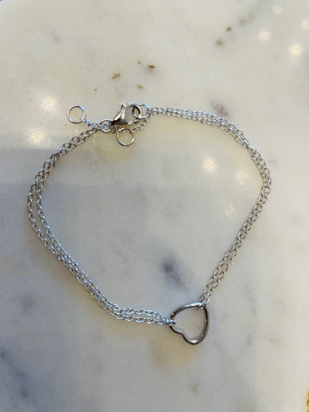 Chain Bracelet with Heart
