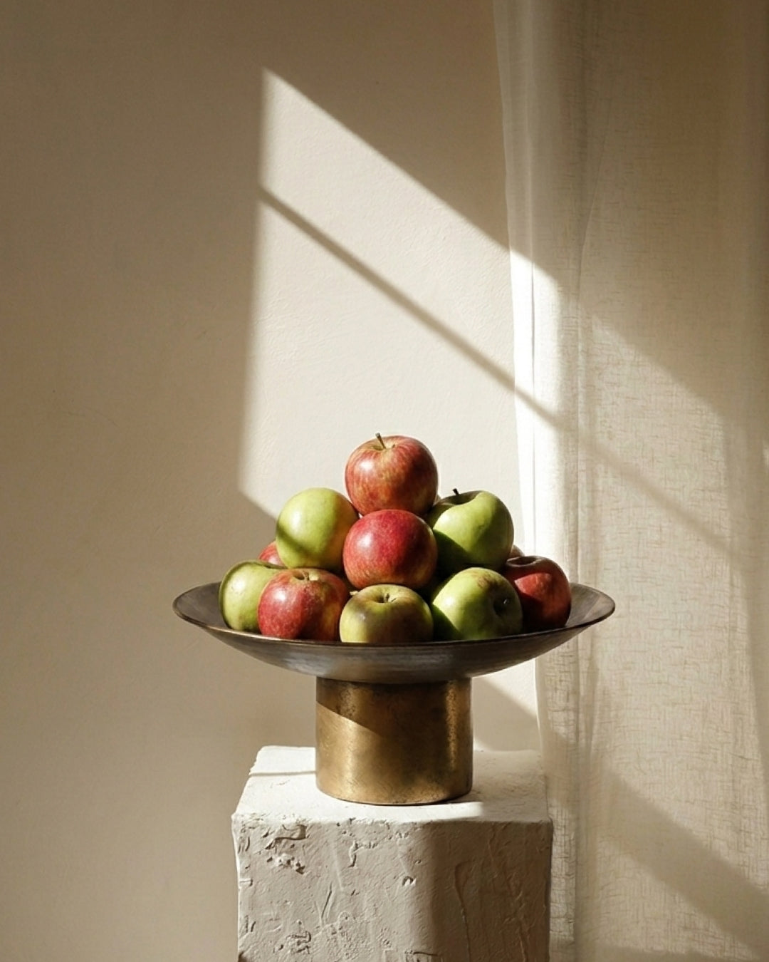 Antique brass metal bowl