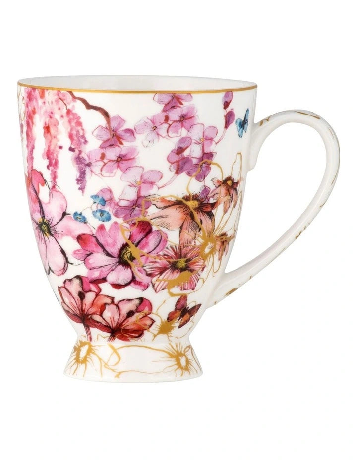 Enchanted Butterflies Footed Mug