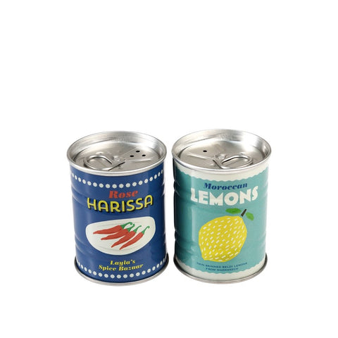 Tin Can Salt and Pepper Shakers