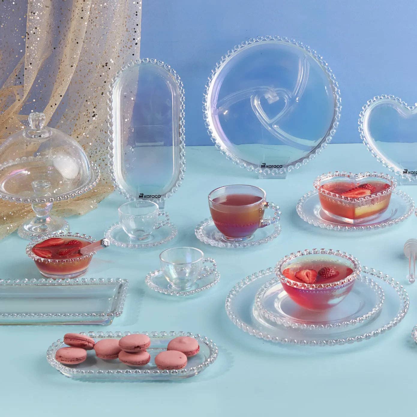 Small Glass Honey Pot