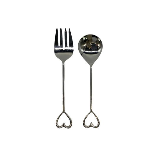 Heart Salad Server Set