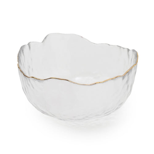 Wavy Glass Bowl, Clear