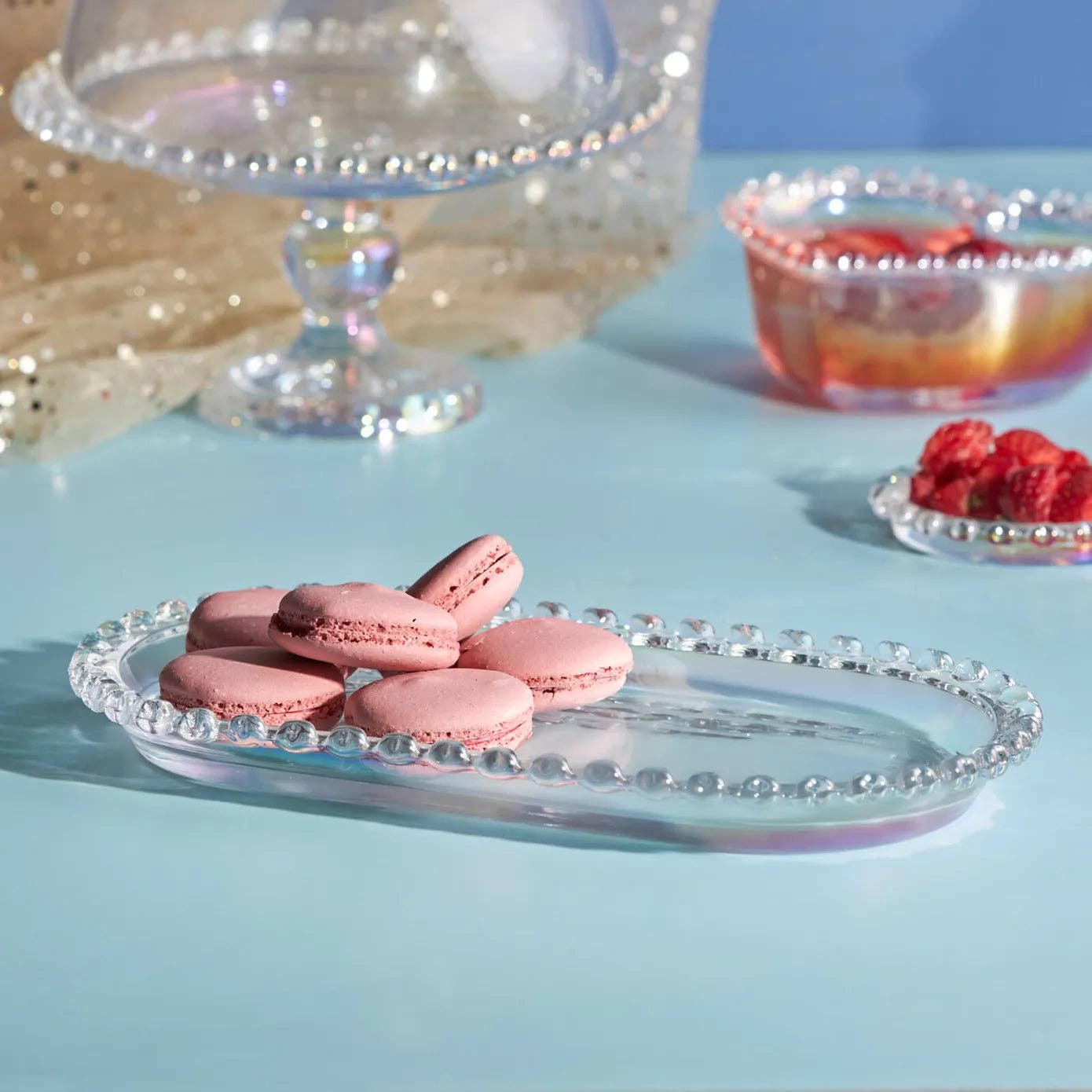 Glass Serving Platter, Small