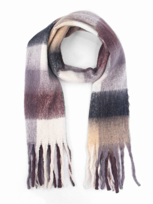 Colourblock Scarf, Dark