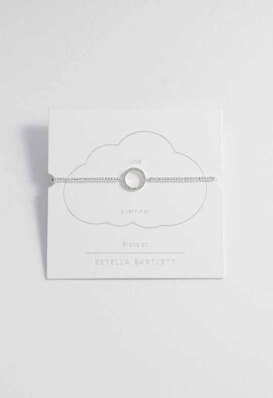 Estella Bartlett White CZ Circle Louise Bracelet