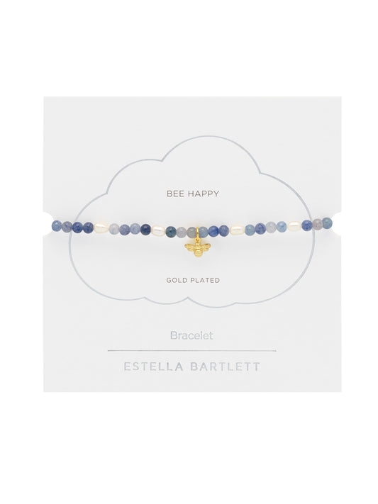 Estella Bartlett Lilac and Pearl Bee Bracelet