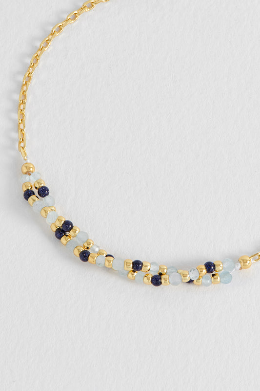 Estella Bartlett Twisted Gemstone Bead Bracelet