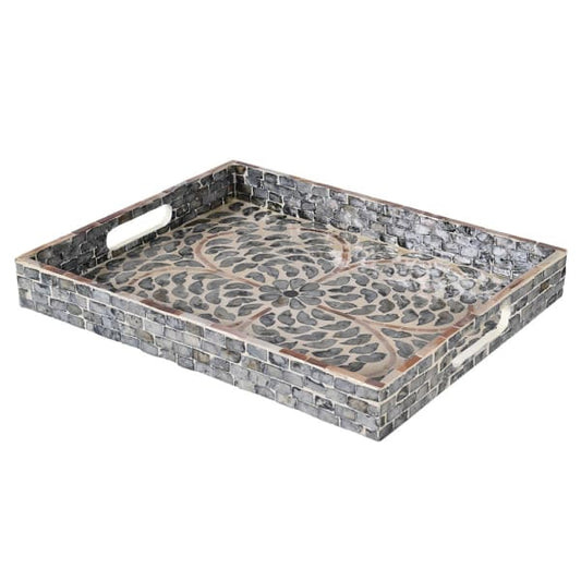 Smoke Capiz Tray