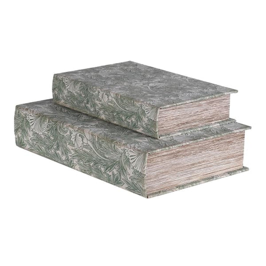 Set of 2 Floral Book Boxes