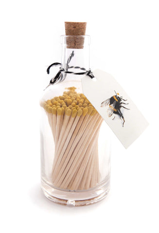 Bee Glass Bottle of Matches