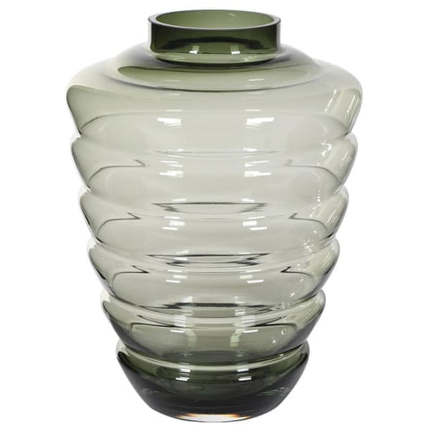 Grey Smoky Hive Vase