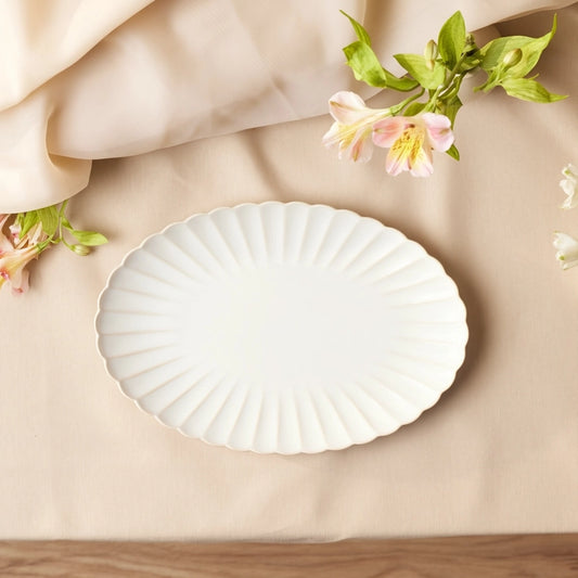 Scalloped Oval Serving Platter