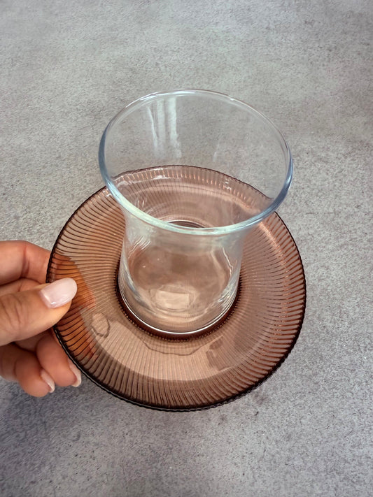 Tea Glass with Saucer