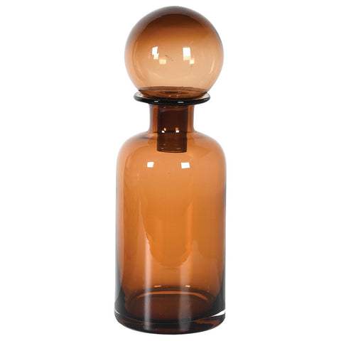 Amber Bottle with Stopper