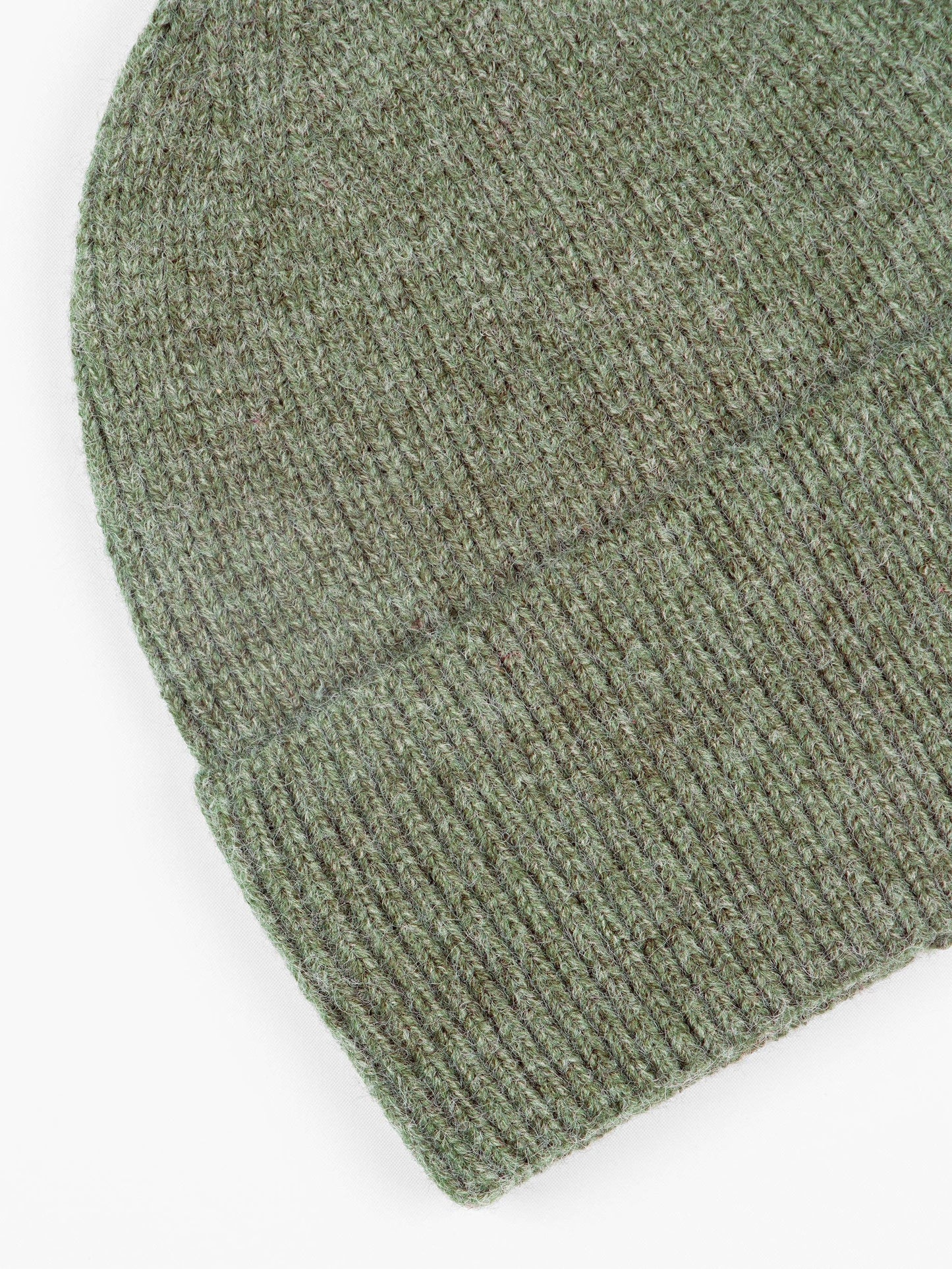 Khaki Ribbed Beanie Hat