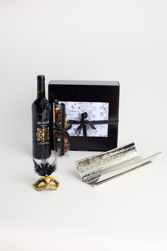 Silver Curve Tray Purim Gift