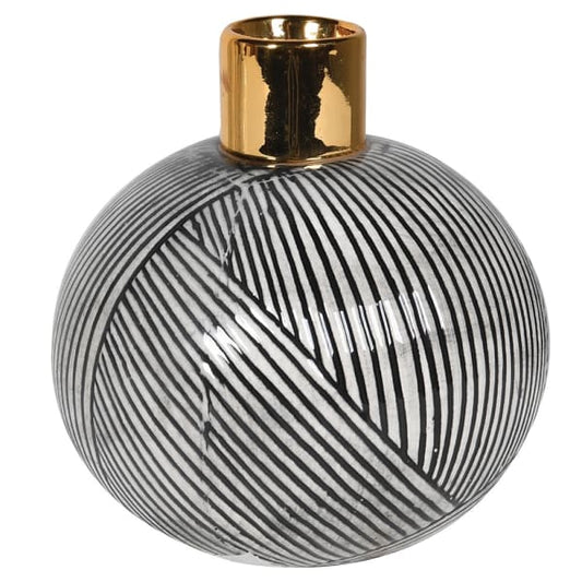 Black and White Bud Vase