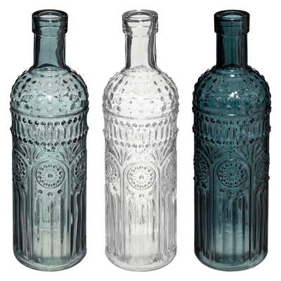 Set of 3 Vintage Coloured Vases