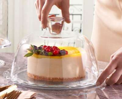 Glass Cake Set