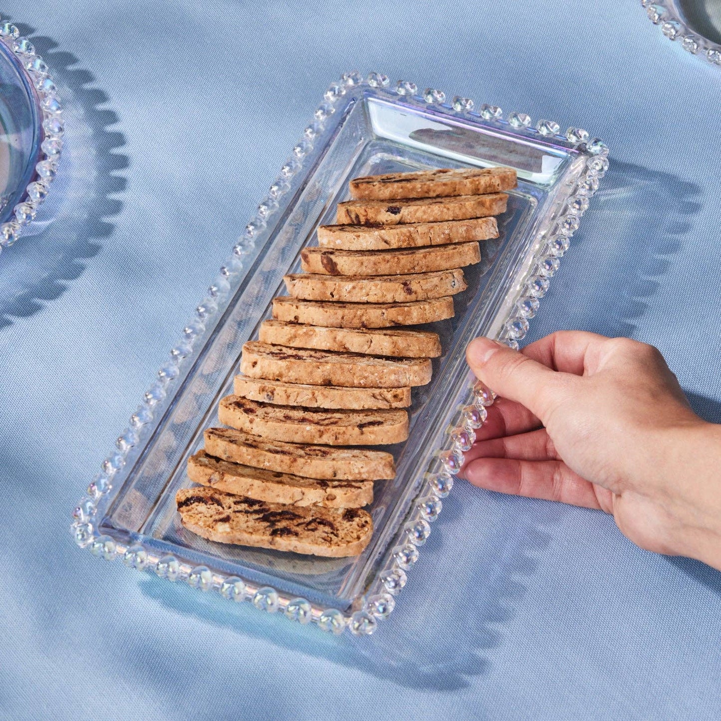 Glass Serving Platter, Medium