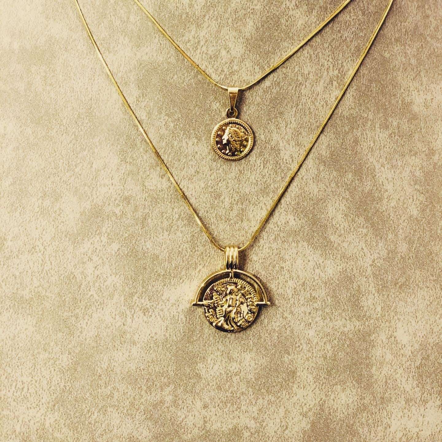 Gold Coin Pendant