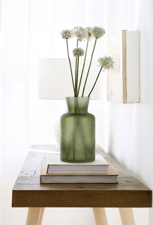 Smokey Green Vase