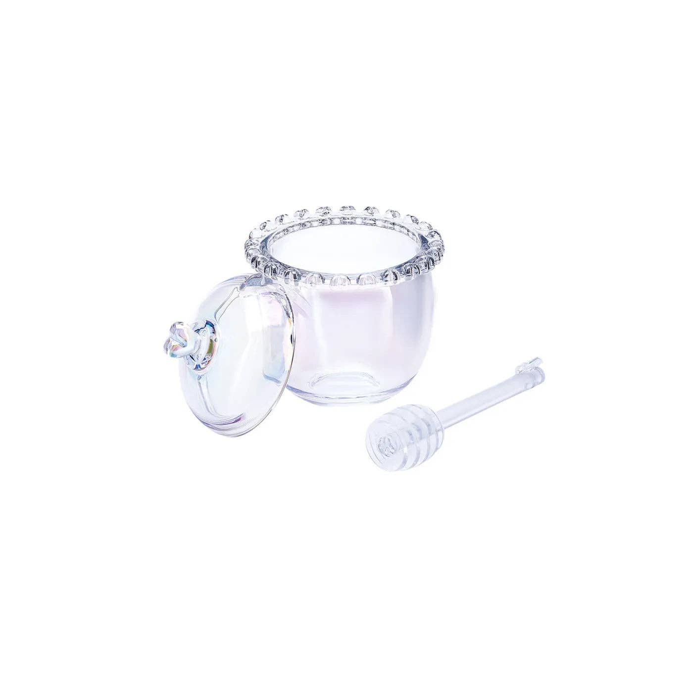 Small Glass Honey Pot