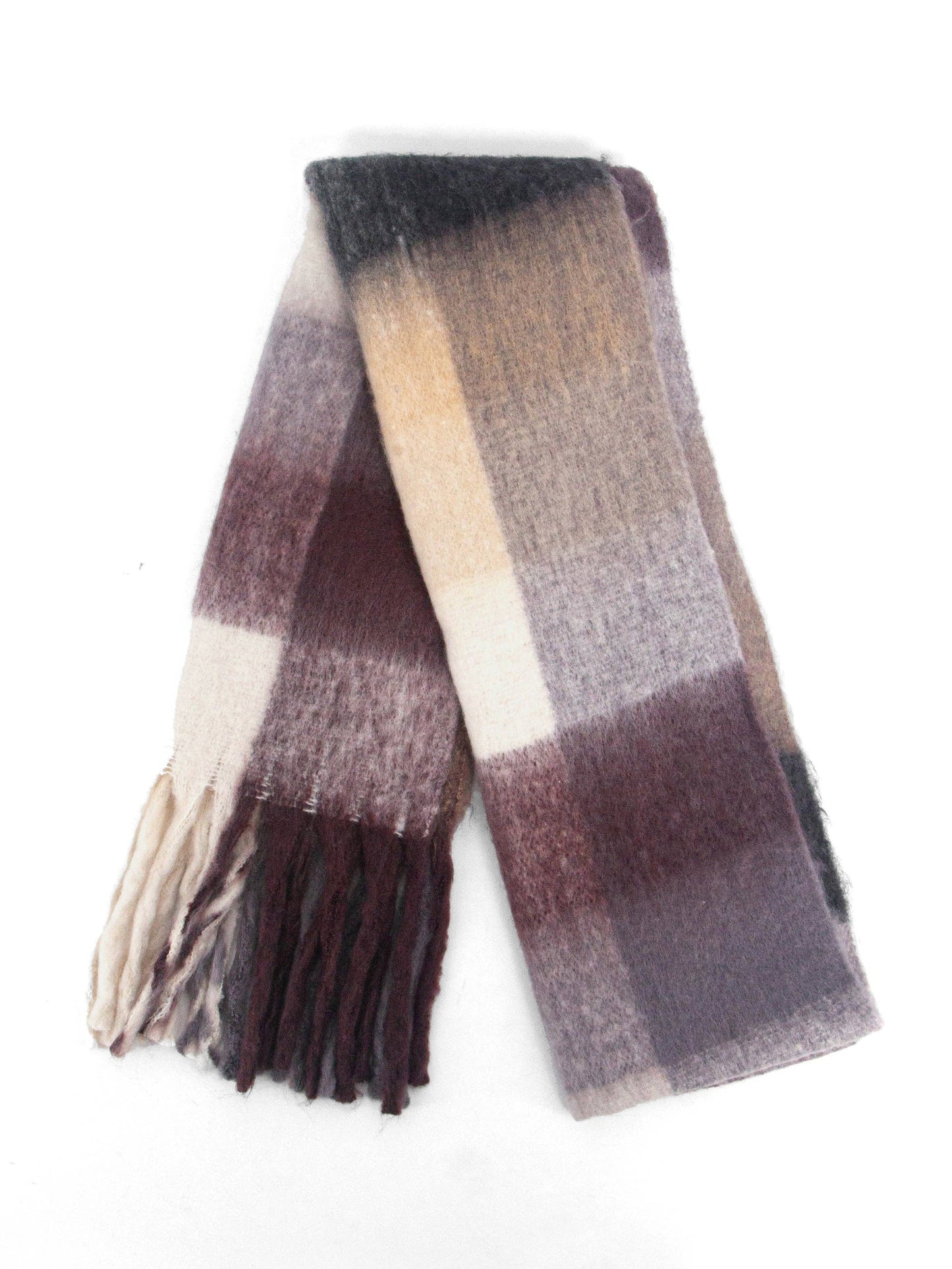 Colourblock Scarf, Dark