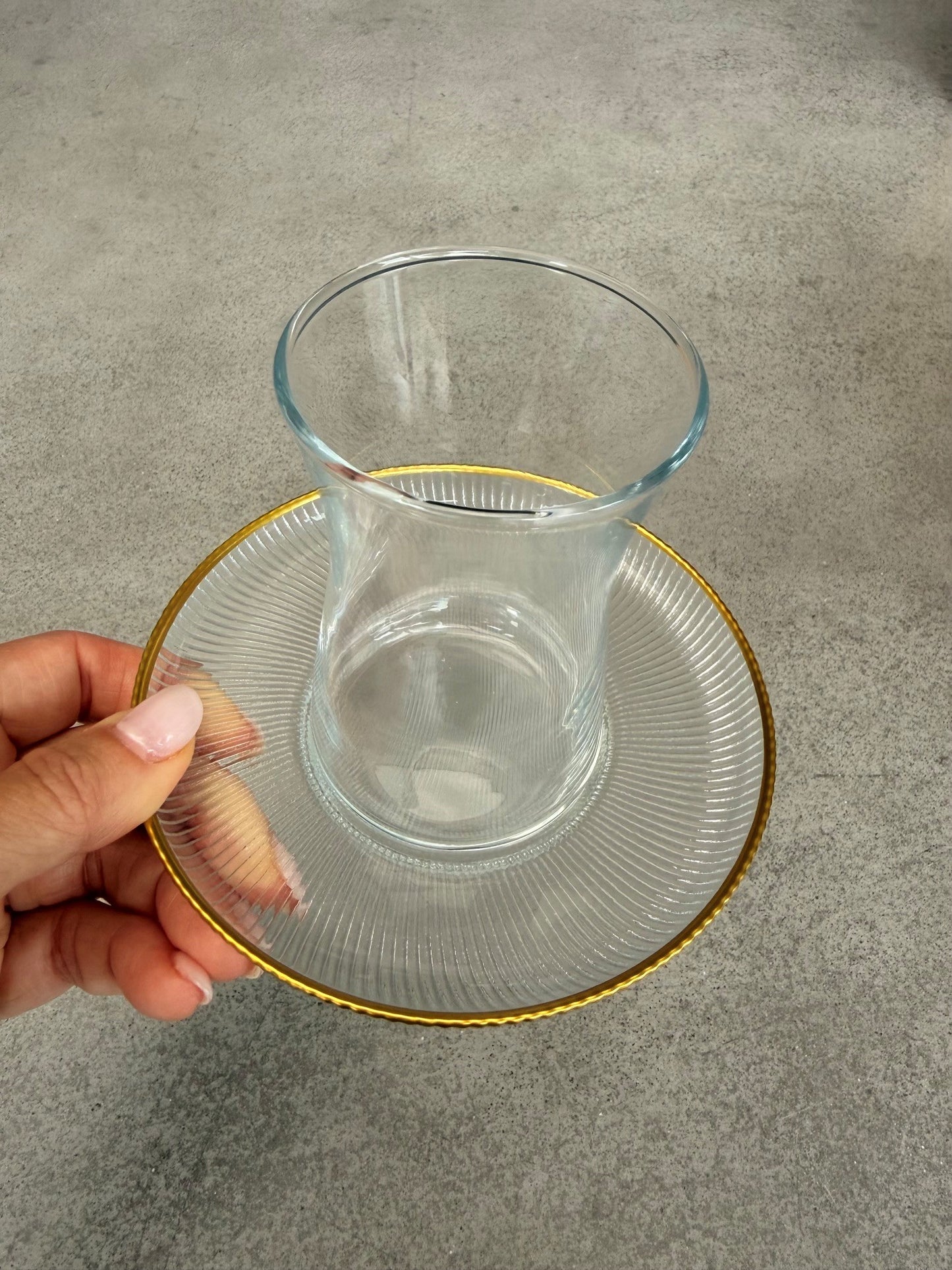 Tea Glass with Saucer