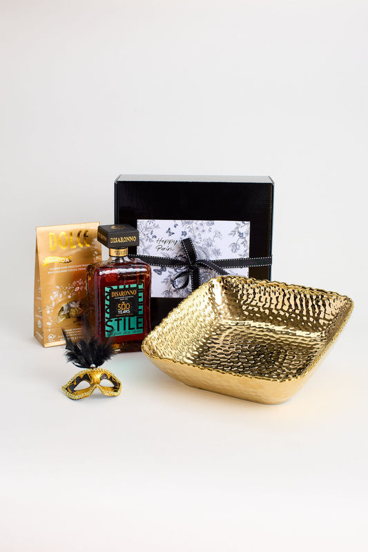 Gold Salad Bowl Purim Gift