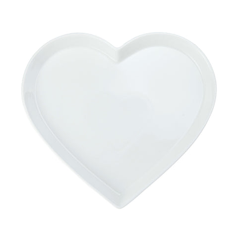 White Heart Platter