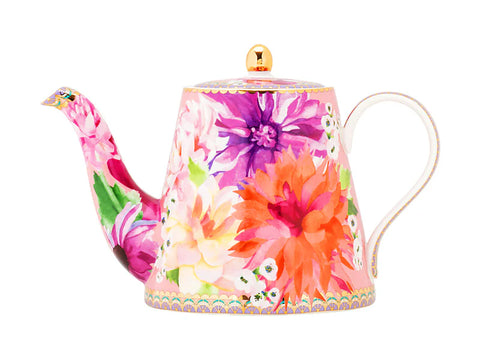 Pink Dahlia Teapot