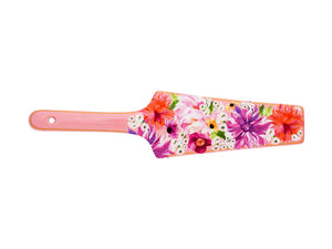 Pink Dahlia Ceramic Cake Server