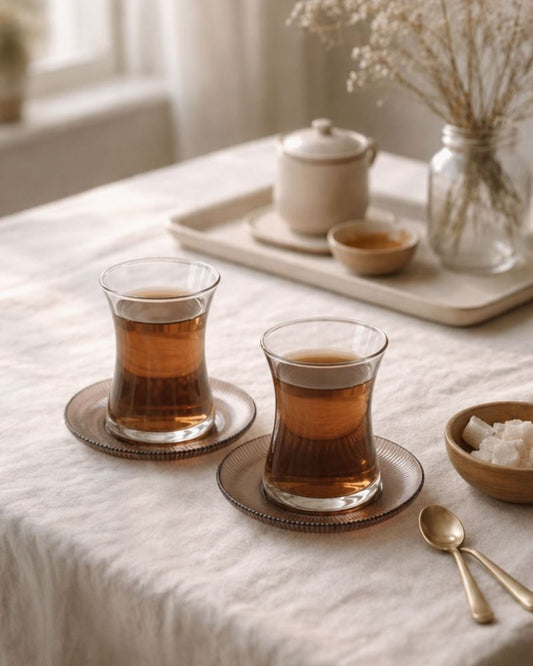 Tea Glass with Saucer