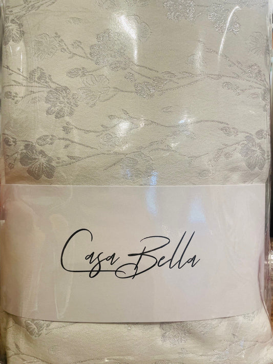 Jacquard Silver Tablecloth